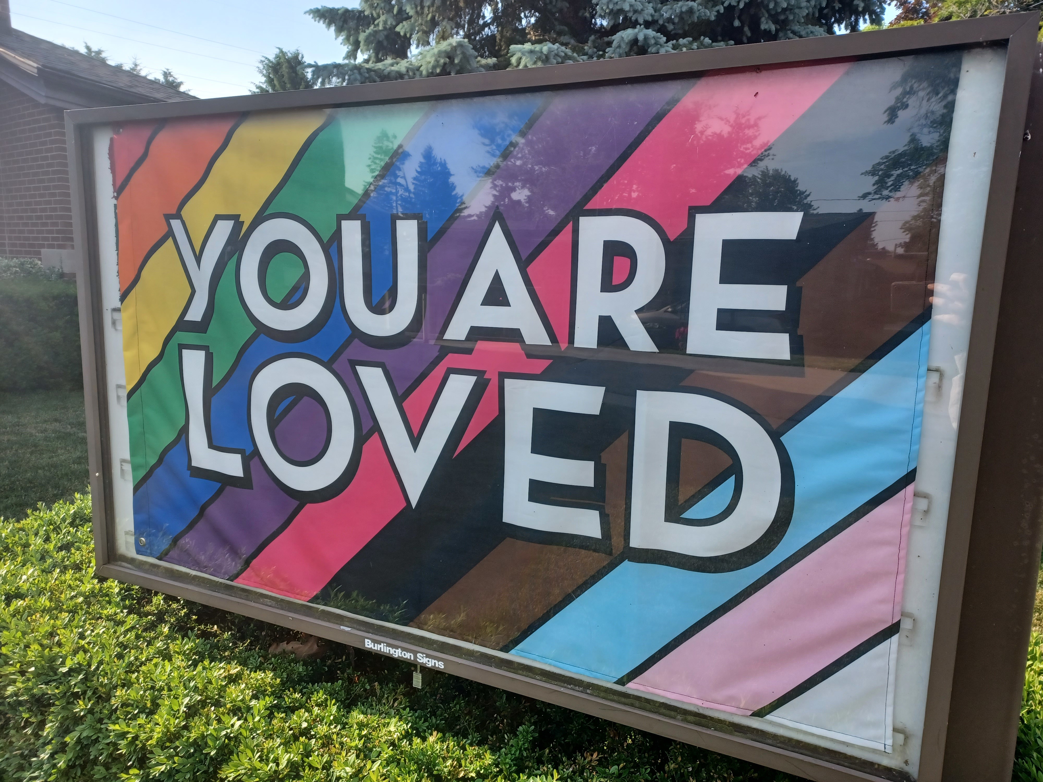 Sign outside of Hamilton Mennonite Church